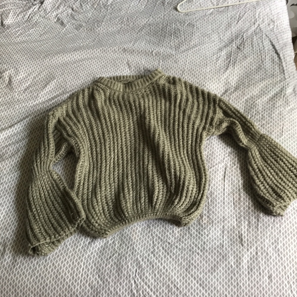 Sweater with Flared Sleeves