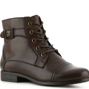 Kelly and Katie Brown Lace Up Booties