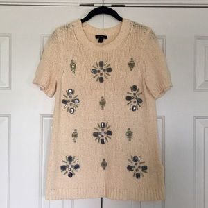 Gorgeous Beaded J. Crew Summer Sweater