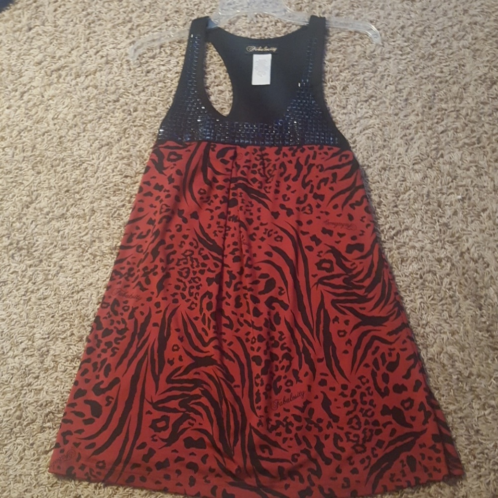 Dressy Tunic satin feel