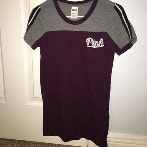 Maroon PINK T-Shirt