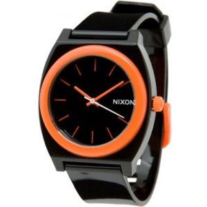 Black and Orange Nixon Watch