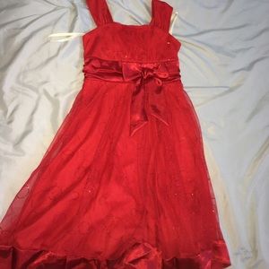 Girls Sequin Hearts Dress