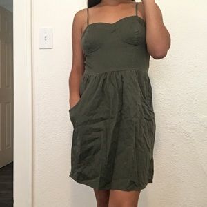 Green summer dress