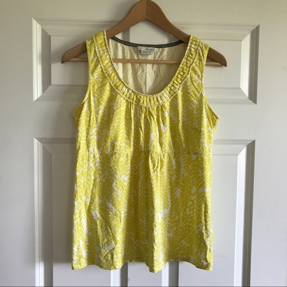 Boden Tops Boden Tank Top Yellow And White Poshmark