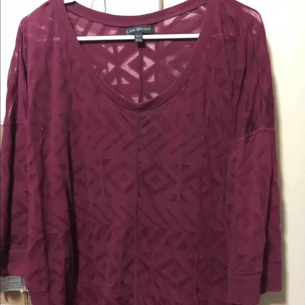 3/4 sleeve burnout tee