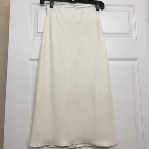 Ivory midi skirt by Zara Woman