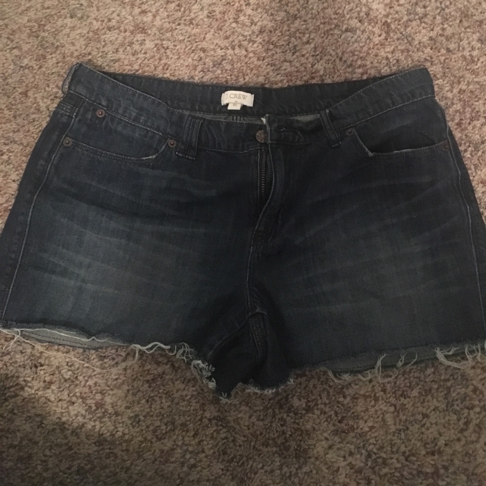 JCrew blue jean shorts
