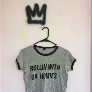 Rollin with da homies tee