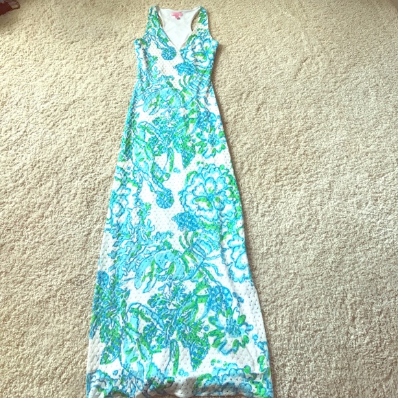 Lilly Pulitzer Dresses & Skirts - Lilly Pulitzer Crochet Maxi Dress
