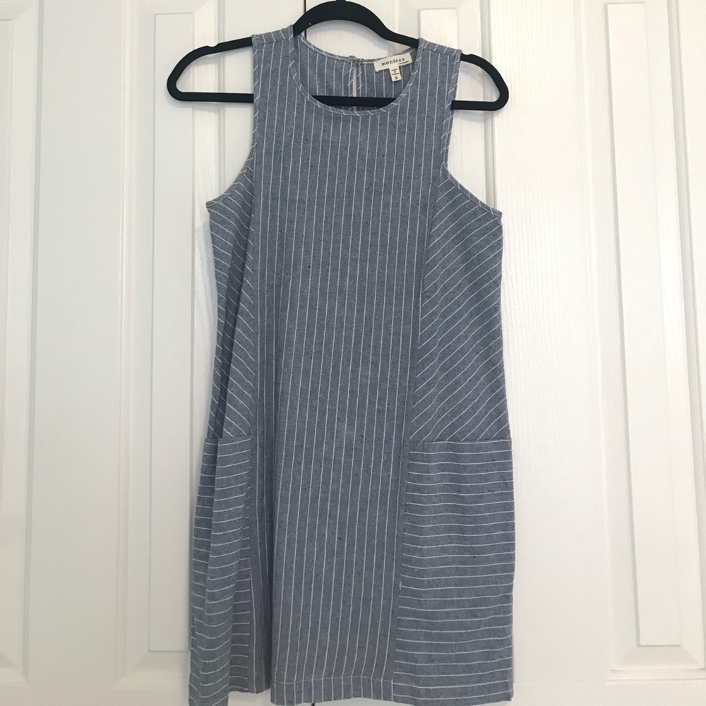 Light denim mini dress