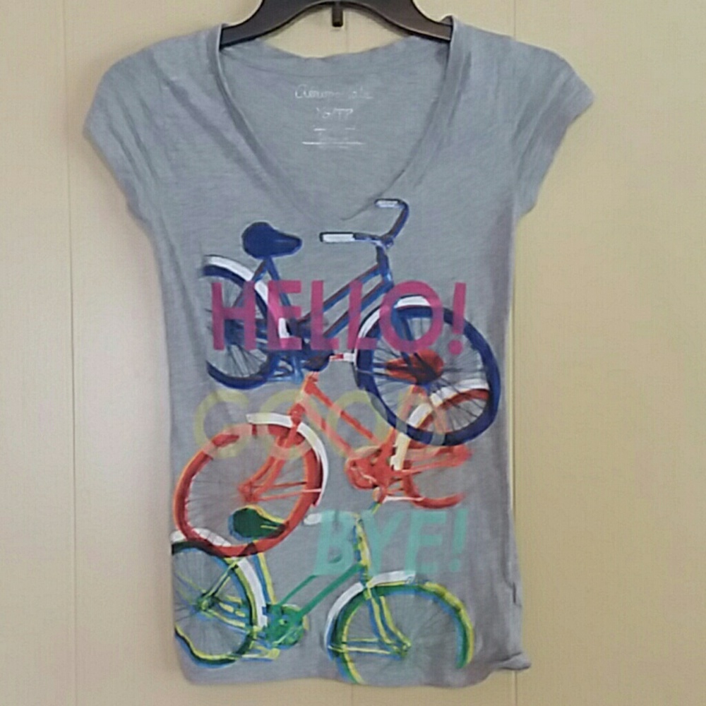 Gray bicycle t-shirt