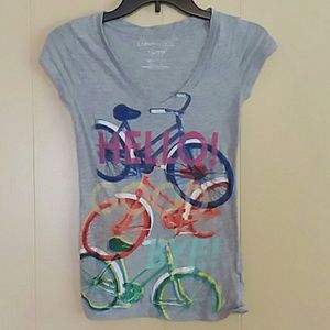 Gray bicycle t-shirt