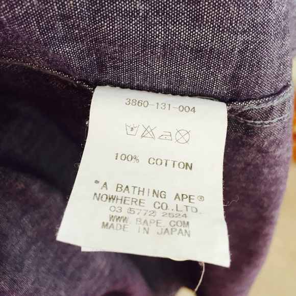 Chambray bape button down - Picture 7 of 7