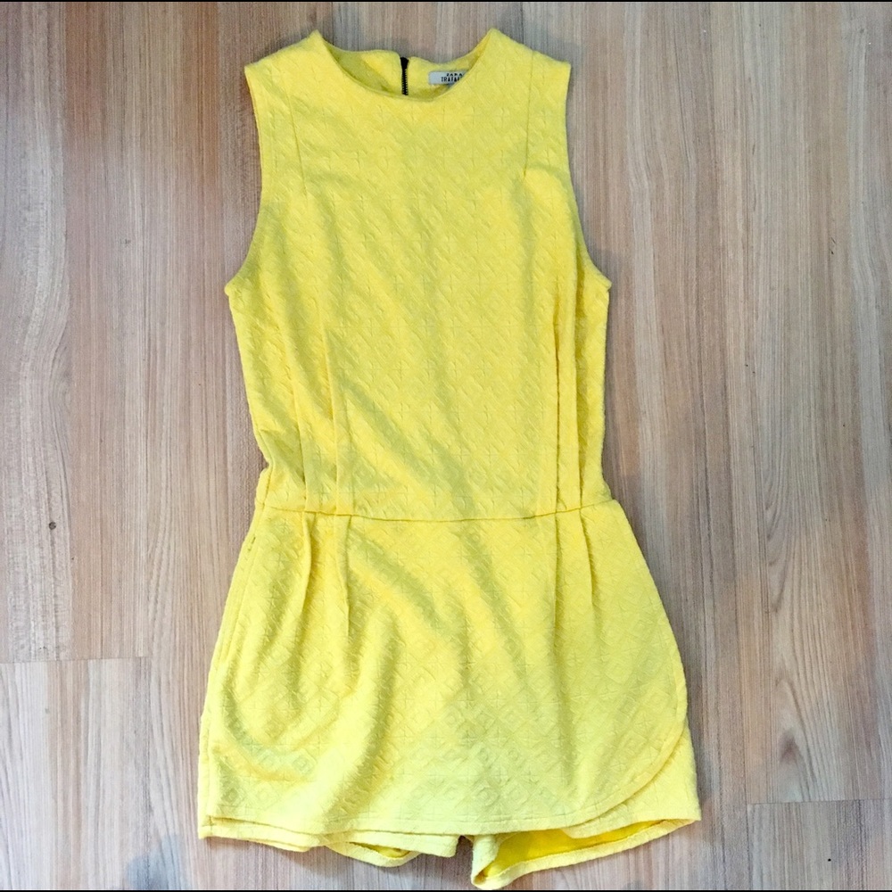 Zara yellow romper skort
