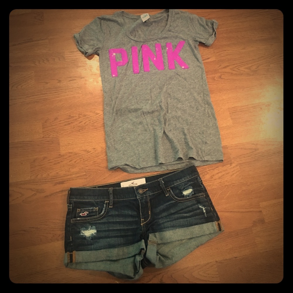 Hollister shorts with free shirt