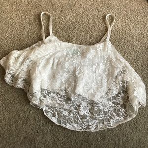 White crop top