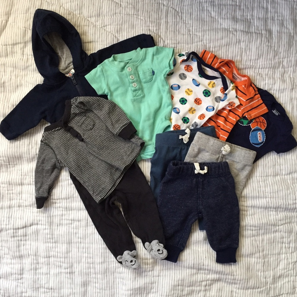 Carters/Gerber/BabyConnection newborn baby boy lot