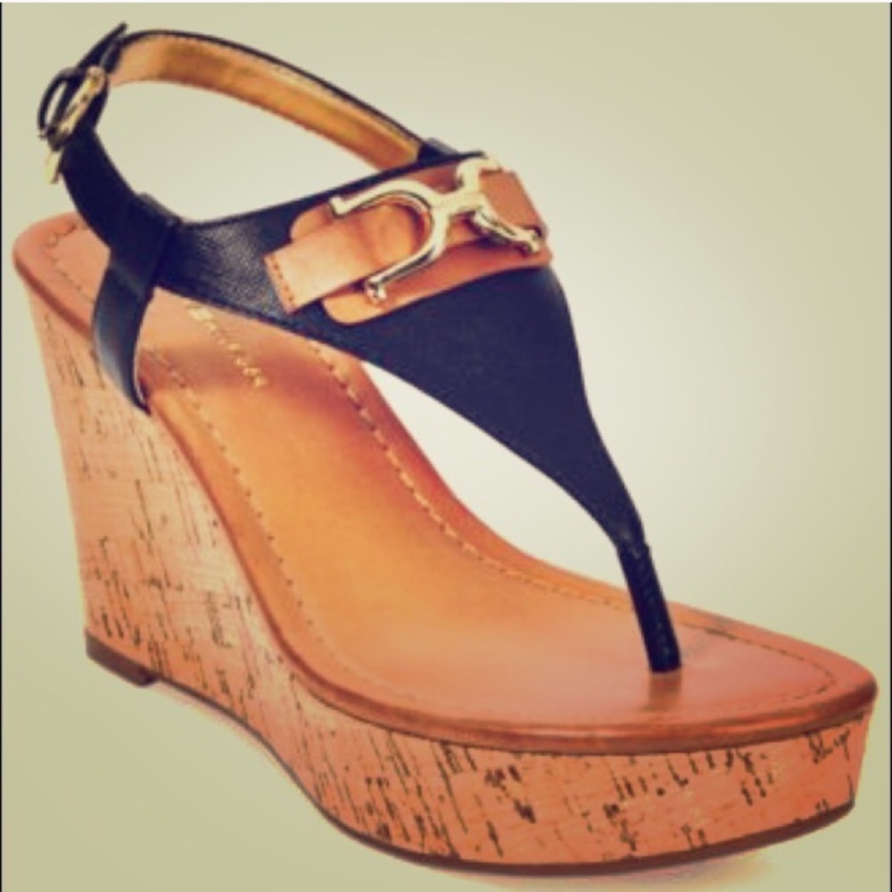 NWT Tommy Cork wedge sandal!