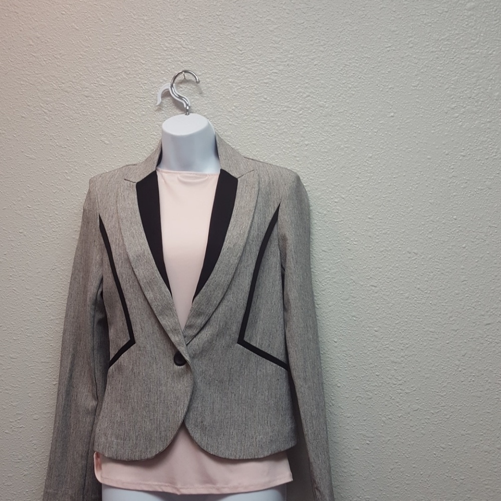 Grey suit jacket
