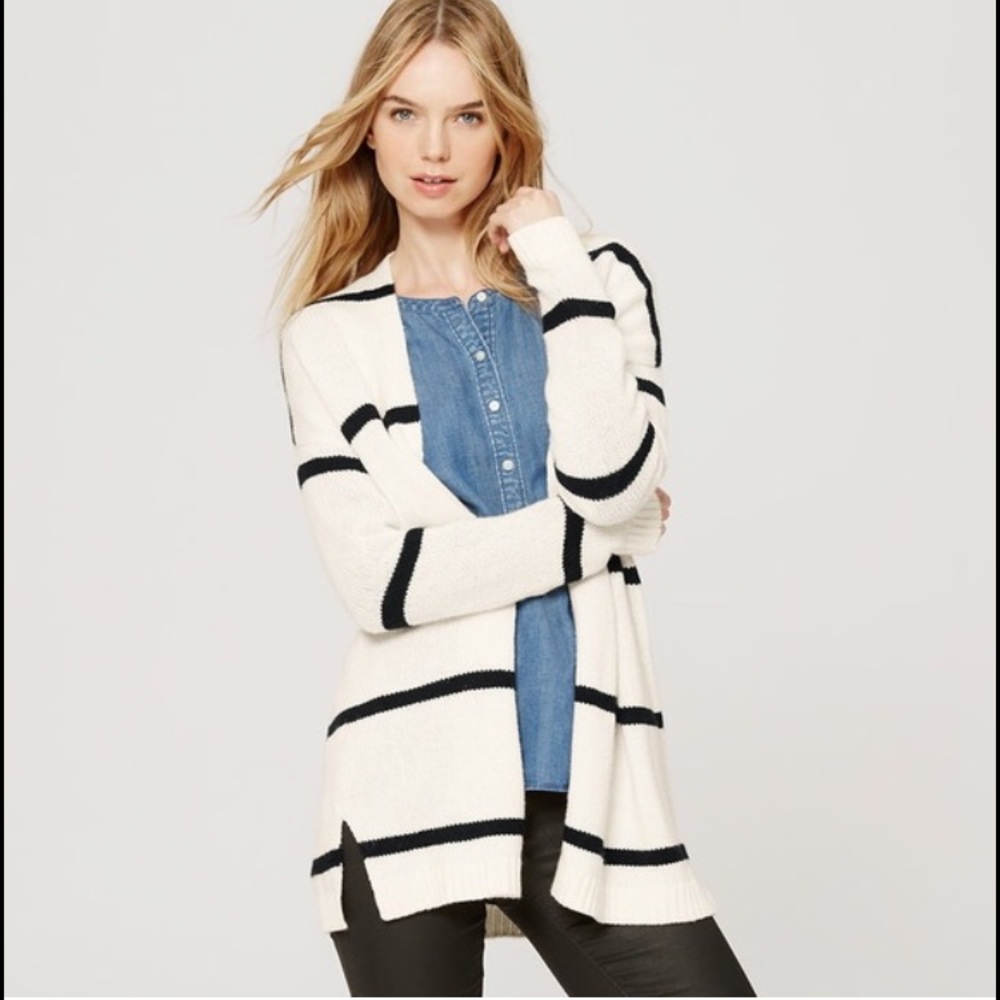 LOFT Nautical Open Cardigan