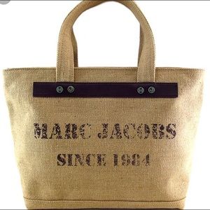 NWT MARC JACOBS BURLAP TOTE BAG