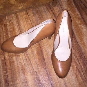 Brown Leather Aldo Heels