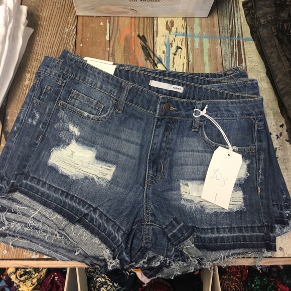 klique b Pants - Boyfriend distressed shorts