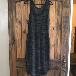 Gray knit dress