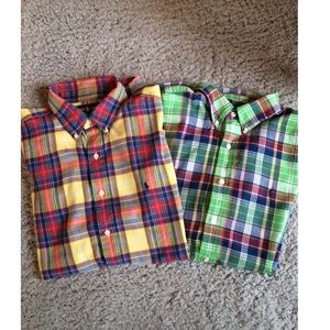 2 Ralph Lauren short sleeve button down