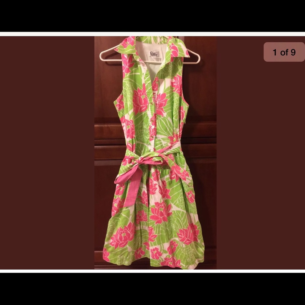 Lilly Pulitzer Lilly Pad and frog prints dress