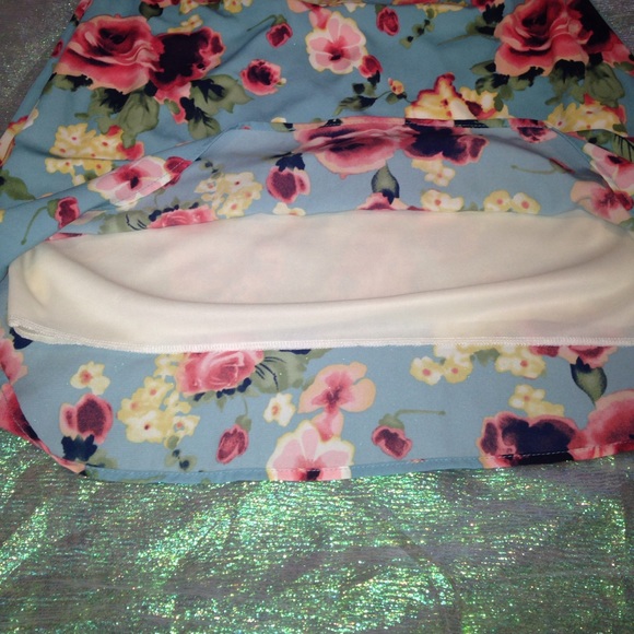 Sale! Indigo rose blue Mini off shoulder dress - Picture 4 of 4