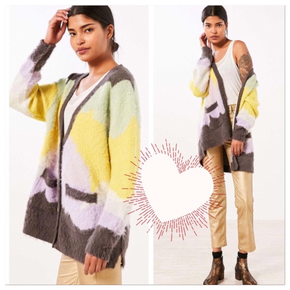 Urban Outfitters Gigi Brushed Cardigan Sweater - Picture 2 of 3