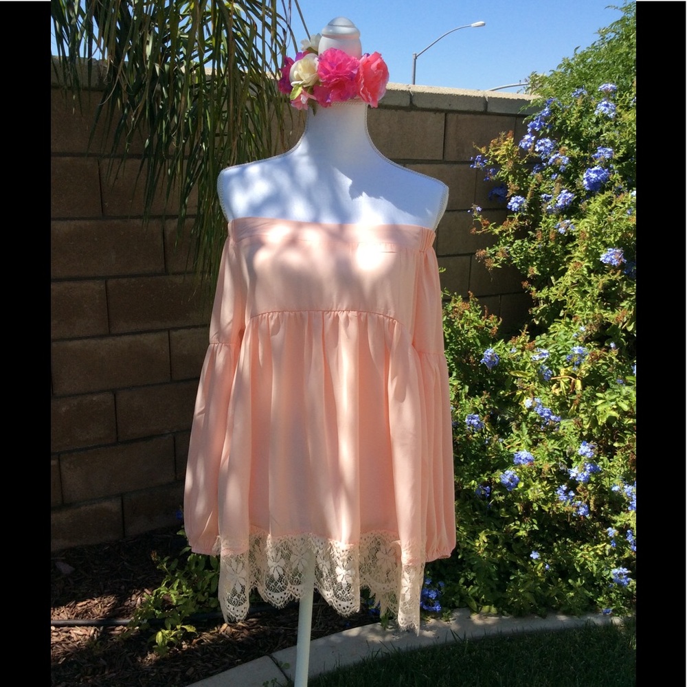 🍑Pretty N Peach | Off The Shoulder Top🍑