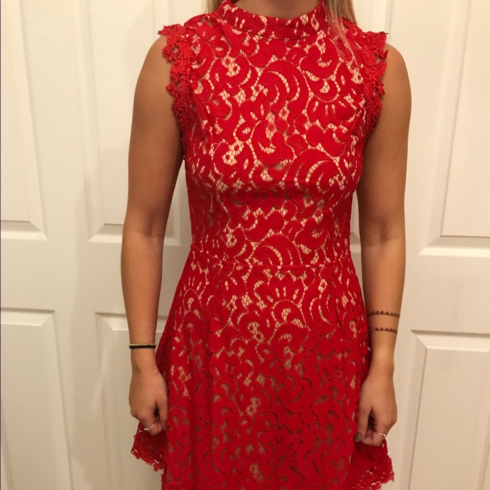 Red Lace Dress