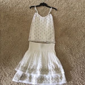 WHBM Top and Skirt