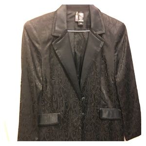 Tuxedo Style Brocade Jacket