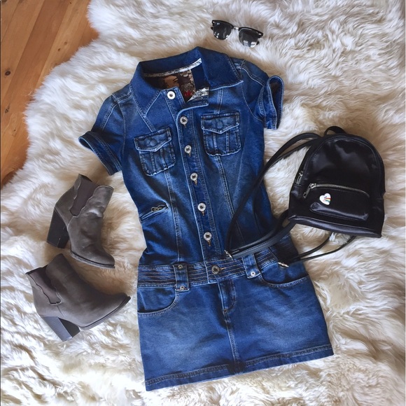 Guess Dresses & Skirts - Guess Denim Mini Dress