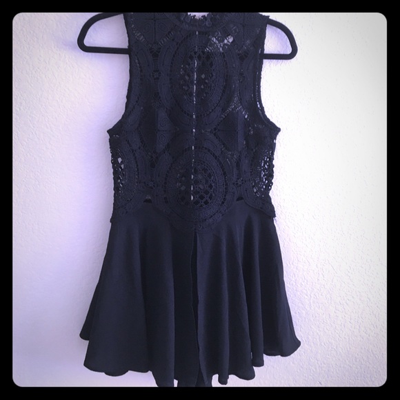 Forever 21 Other - New Forever21 romper with crochet top