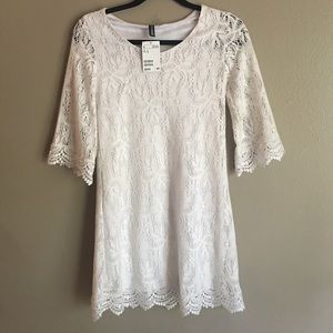 White lace dress