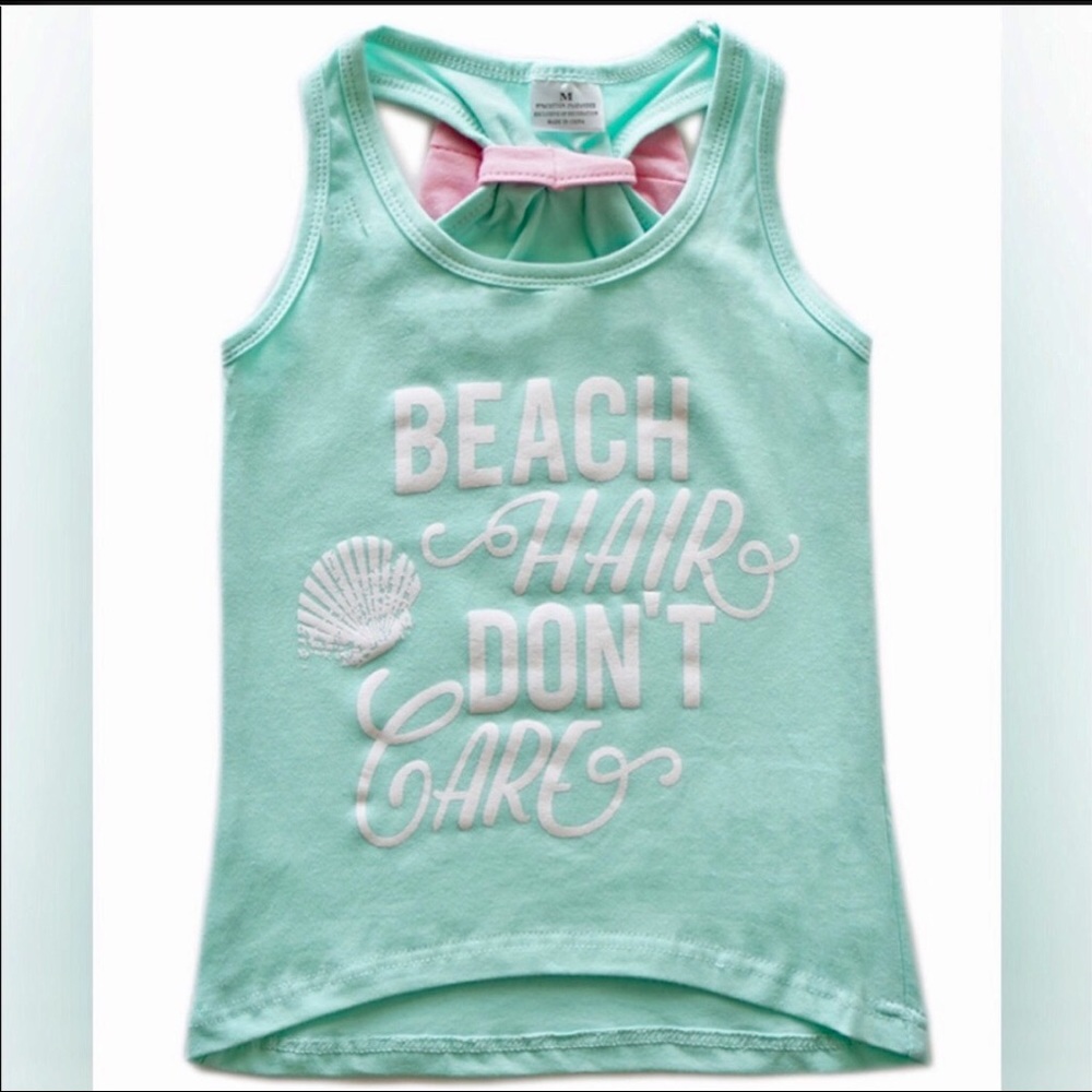Girls bow tank top