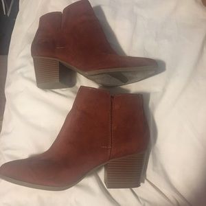 Rust orange soft booties