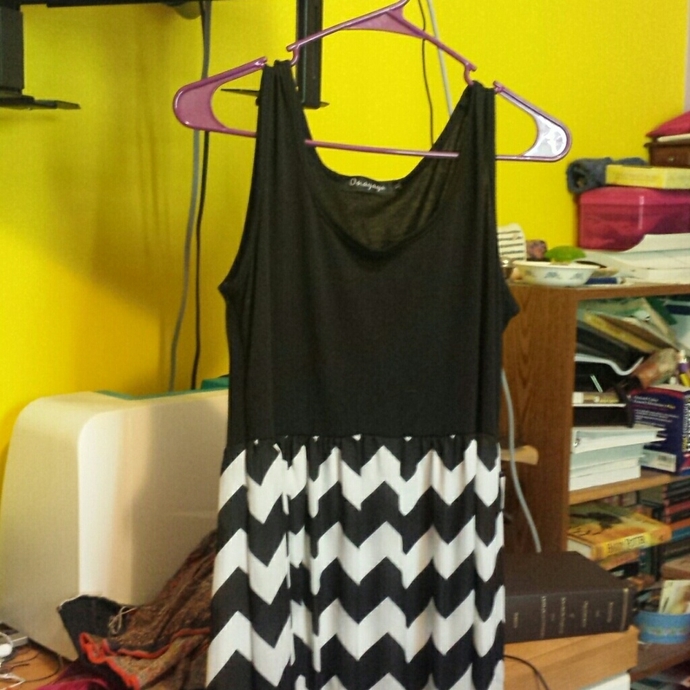 Maxi chevron dress