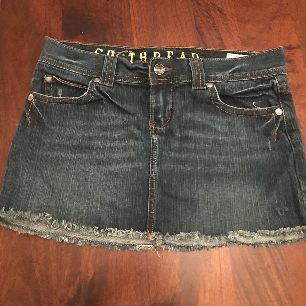Southern Thread denim skirt