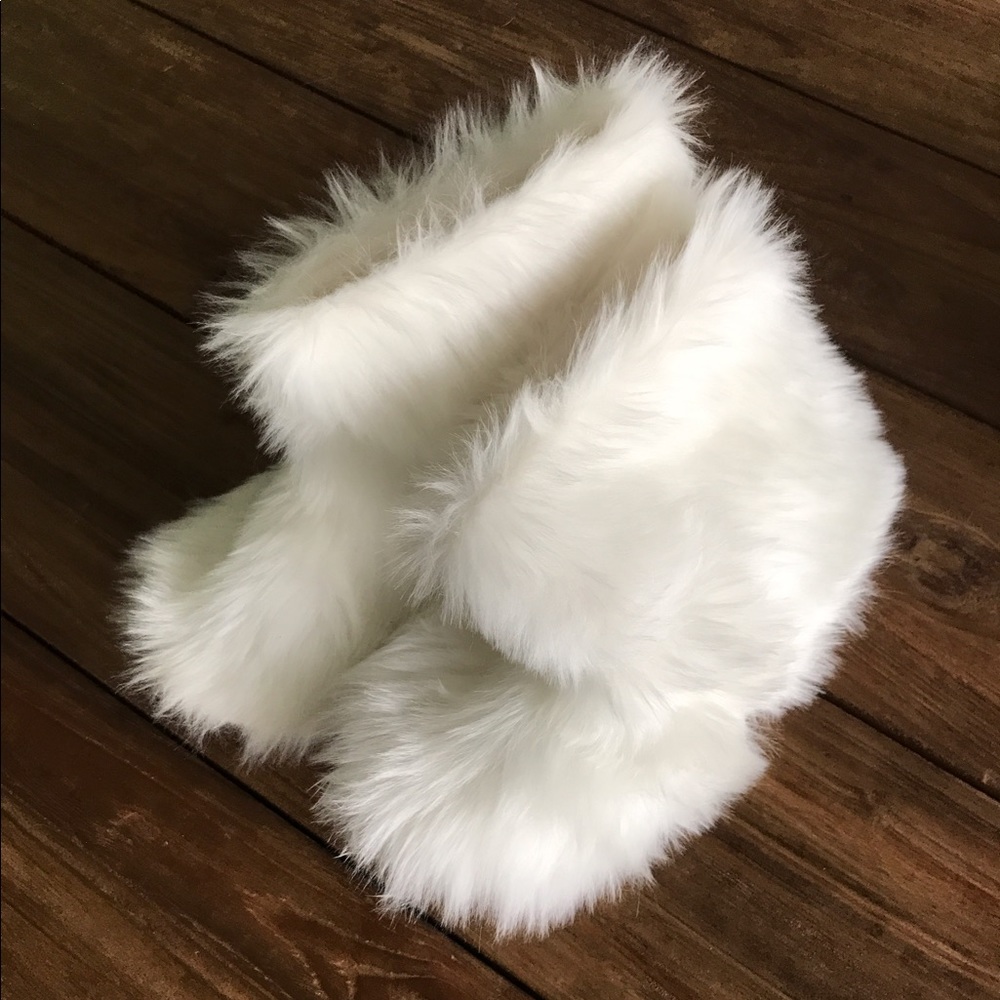 NEVER WORN - Fur Slippers from Urban Outfitters