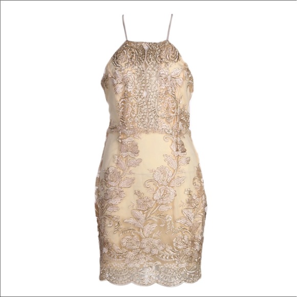 🔥Elegant lace halter strappy dress bodycon - Picture 5 of 7