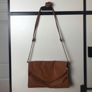 Brown cross body purse