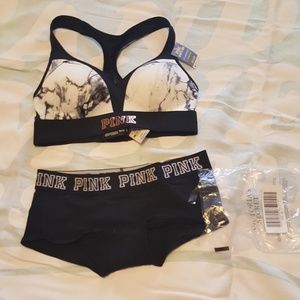 **sold**Push up sports bra n panty by pink