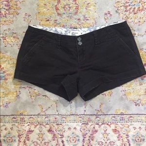 Black AEO canvas shorts size 00 like brand new!!