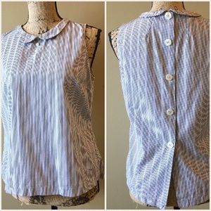 Tommy Hilfiger Pinstripe collar button back